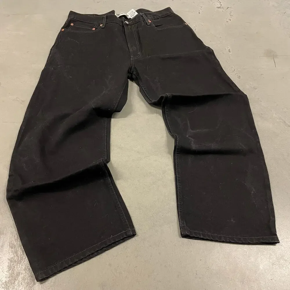 Vintage y2k black baggy Levi’s 550 relaxed fit skater jeans 36x29